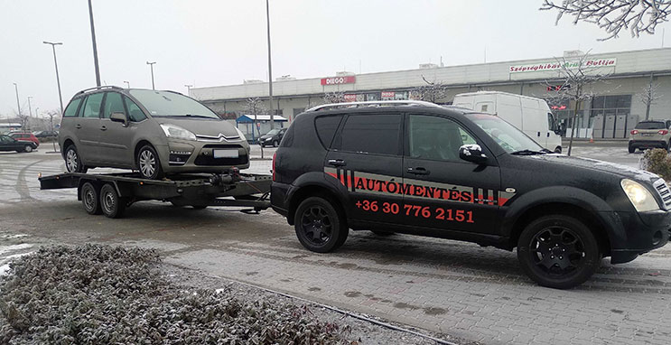 Autómentő, autómentés Pettend területén